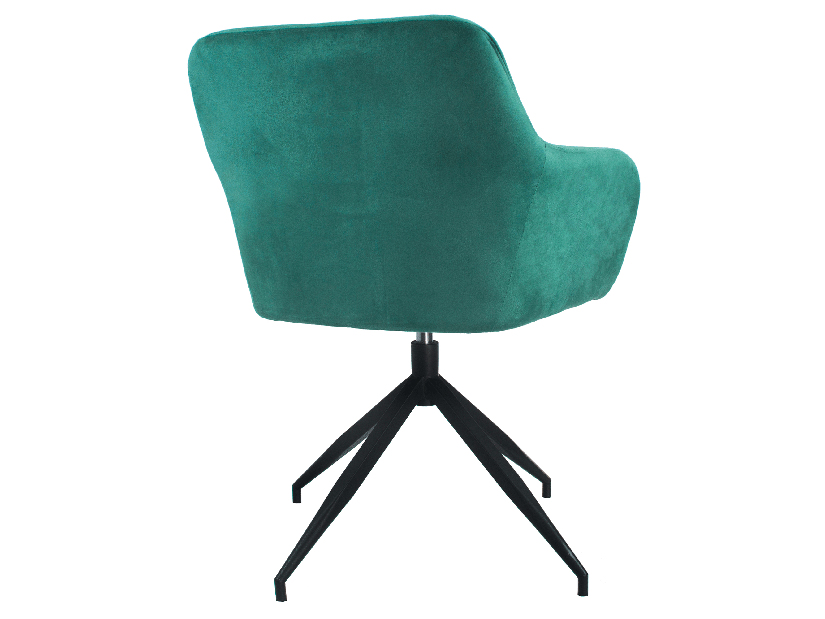 Otočná židle Viata (zelená + černá) 