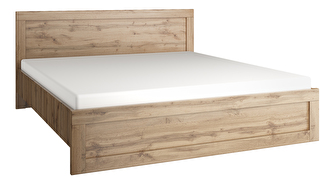 Manželská postel 180 cm Mirella (dub wotan) (s roštem)