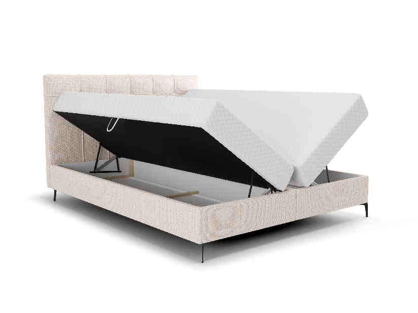 Manželská postel 200 cm Infernus Bonell (terakota) (s roštem, s úl. prostorem)