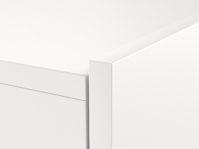 TV stolek/skříňka Savanna 240 (bílá matná + šedý lesk) (s osvětlením)