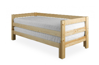Rozkládací postel 90 až 180 cm LK 134 (masiv)