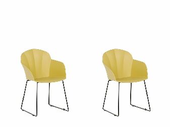Set 2 ks. jídelních židlí SYVVA (žlutá)