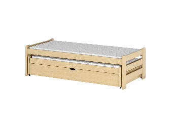 Dětská postel 80 cm ANISSA (s roštem a úl. prostorem) (borovice)