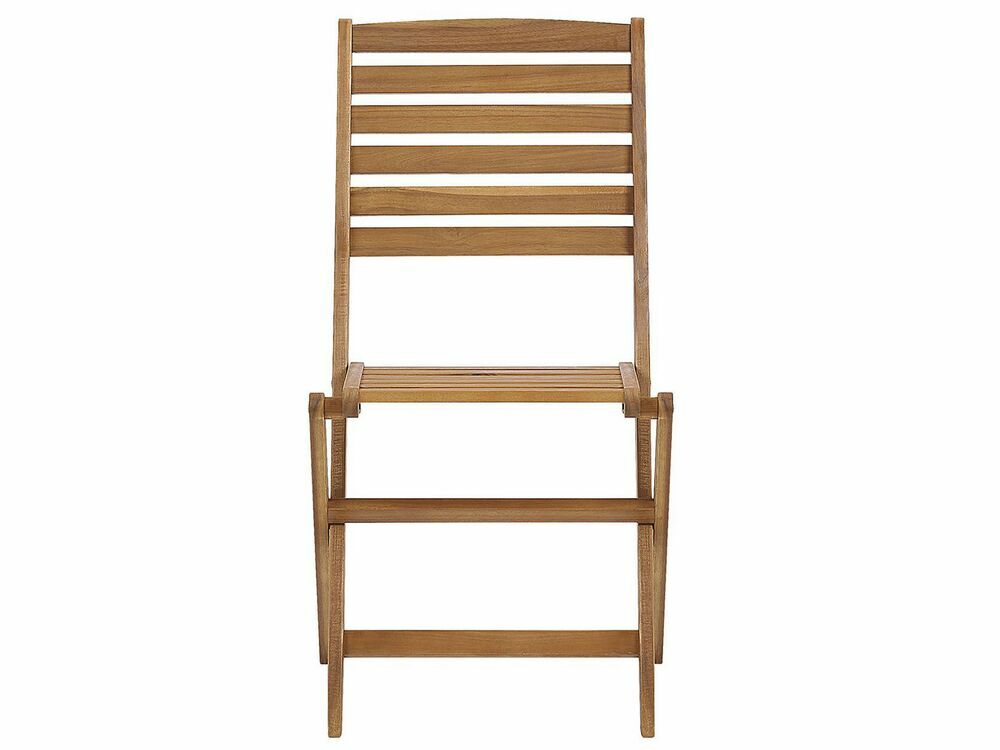 Set 6 ks. zahradních židlí TALAVO (světlé dřevo)