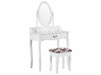 Toaletní stolek SALARO (bílá)