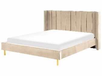 Manželská postel 180 cm Vue (béžová) (s roštem)