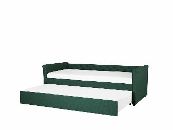 Rozkládací postel 80 cm LISABON (s roštem) (zelená)