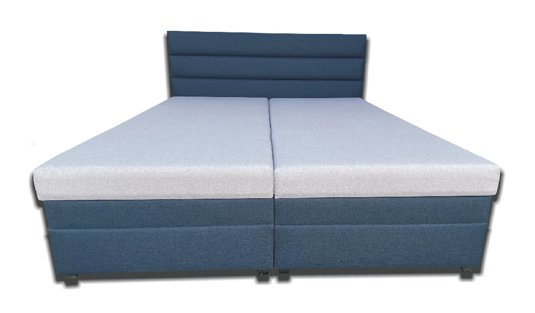 Manželská postel 180 cm Rebeka (s pěnovými matracemi) (béžová)