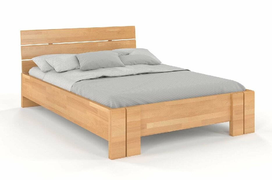 Manželská postel 200 cm Naturlig Tosen High (buk)