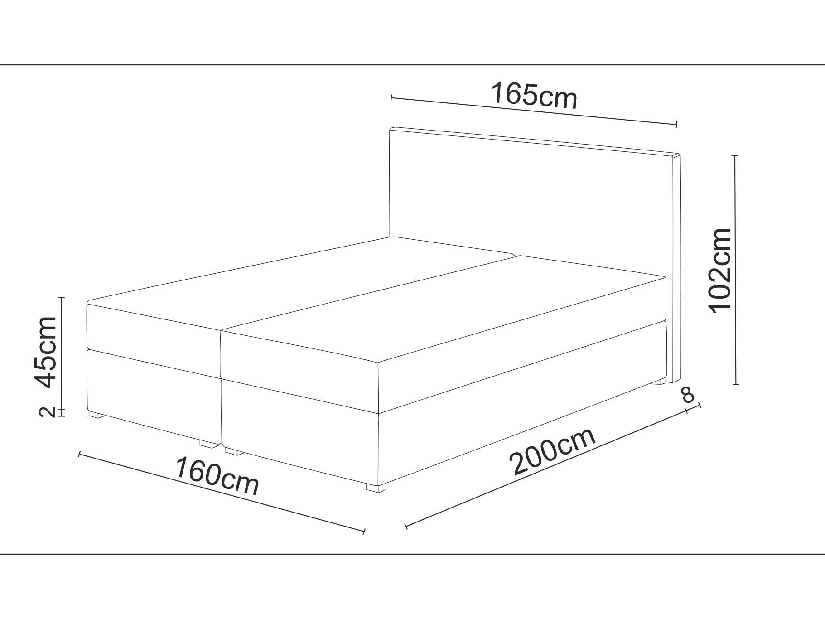 Manželská postel Boxspring 140 cm Fade 4 (šedá) (s matrací a úložným prostorem)