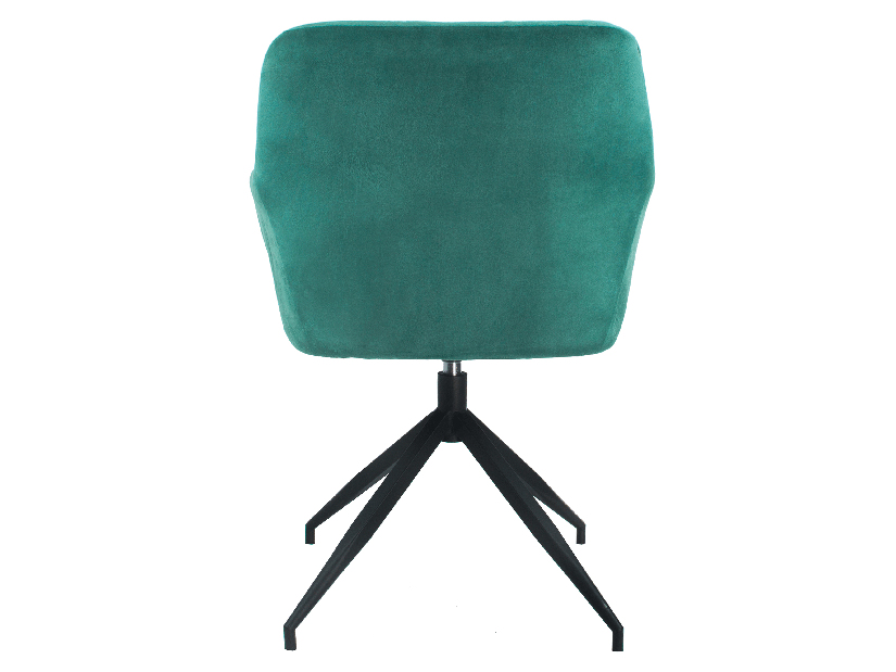 Otočná židle Viata (zelená + černá) 
