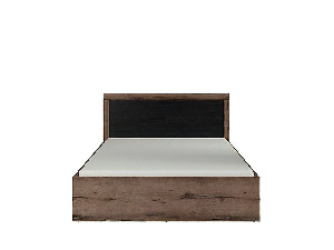 Manželská postel 160 cm BRW Balin LOZ/160/B (s roštem a úl. prostorem)