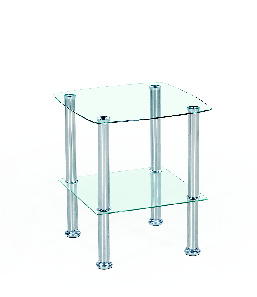 Konferenční stolek Carling (průsvitné sklo) (transparentní)