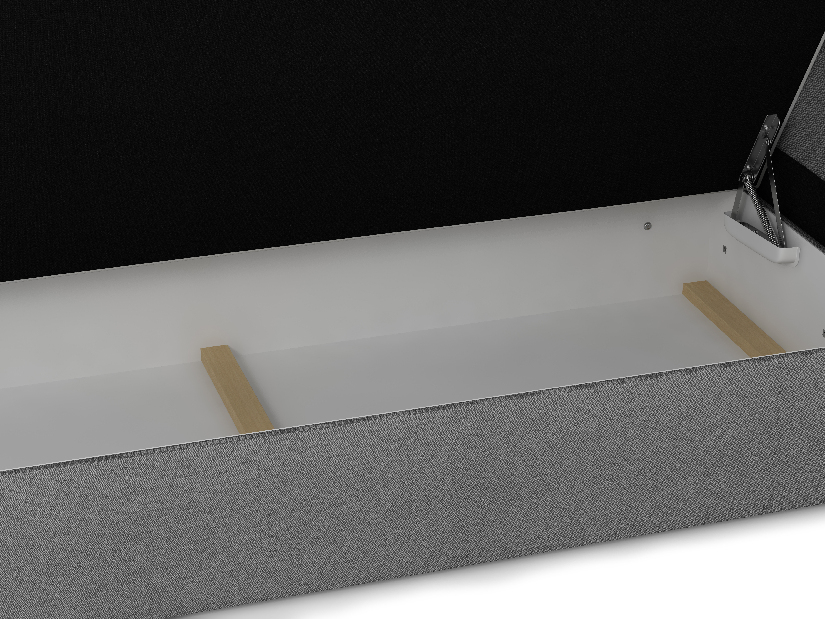 Manželská postel Boxspring 180 cm Lilac (vzor + bílá) (s matrací a úložným prostorem)