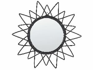 Nástěnné zrcadlo Alfonso (černá)