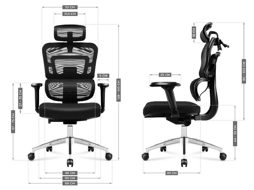 Kancelářská židle Eclipse 4.9 (černá)