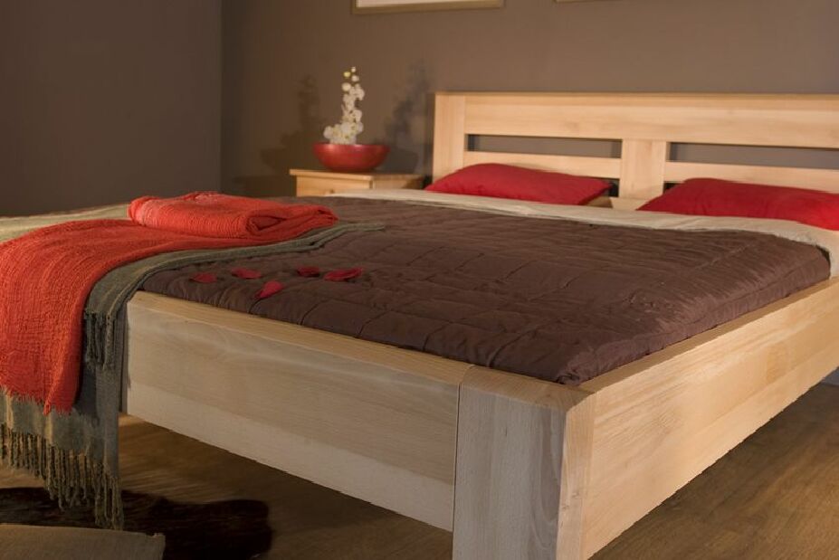 Manželská postel 140 cm LK 115 (masiv)