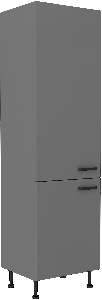 Potravinová vstavaná skříň na lednici Nesia 60 LO-215 2F (Antracit)