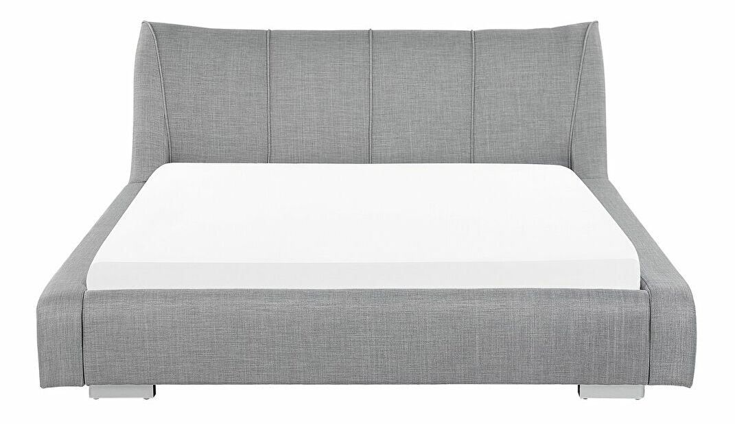 Manželská postel 180 cm NICE (s roštem) (šedá)