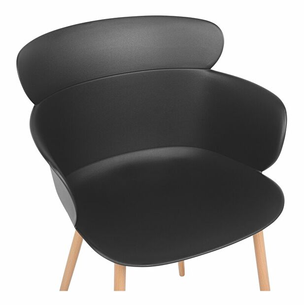Set 2 ks. jídelních židlí SULLY (černá)