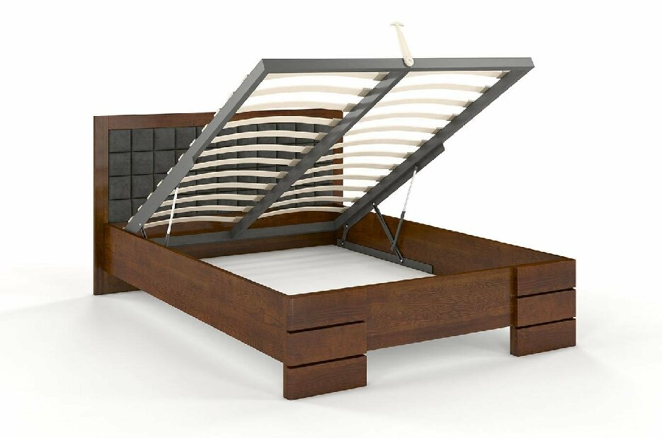 Manželská postel 180 cm Naturlig Storhamar High BC (borovice)