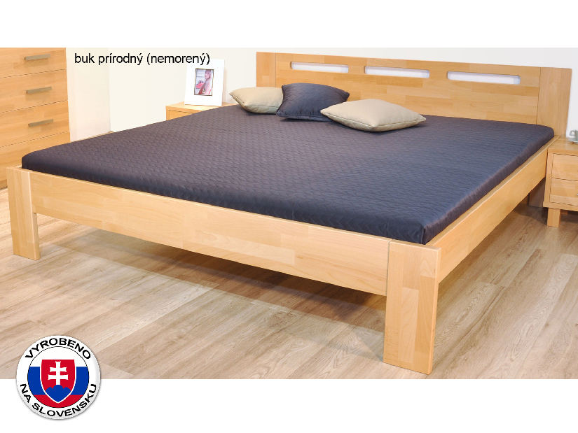 Jednolůžková postel 220x100 cm Neoma (masiv)