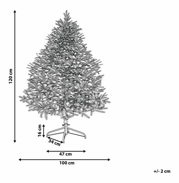 Vánoční stromek 120 cm Maska (bílá)