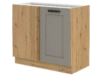 Dolní kuchyňská skříňka Lucid 105 ND 1F BB (dub artisan + claygrey)