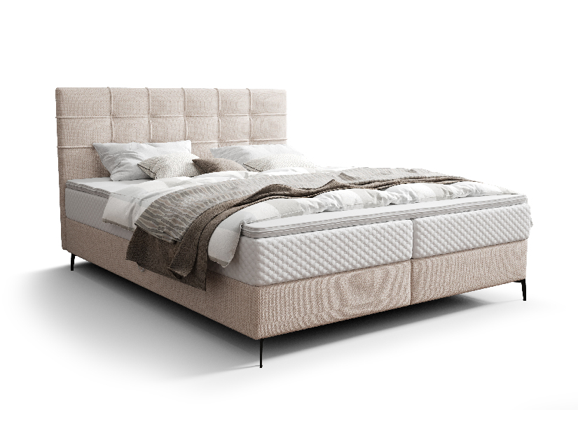 Manželská postel 200 cm Infernus Bonell (terakota) (s roštem, s úl. prostorem)