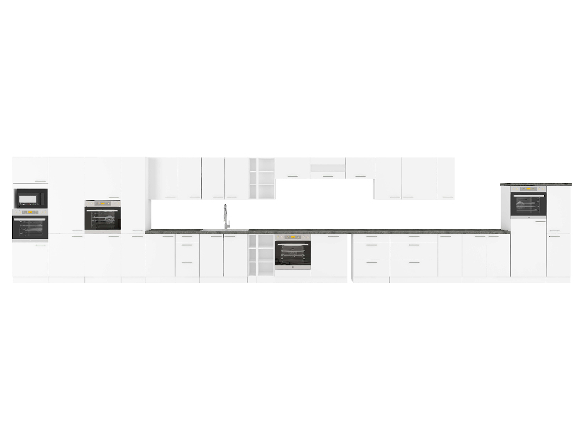 Rohová dolní kuchyňská skříňka Lavera 89 x 89 DN 1F BB (bílá + lesk bílý)