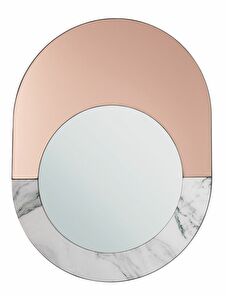 Nástěnné zrcadlo Rionisio (bílá)