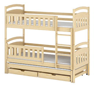 Dětská postel 80 cm BLAIR (s roštem a úl. prostorem) (borovice)