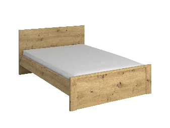 Manželská postel 140 cm Andra (dub artisan) (bez roštu a matrace)