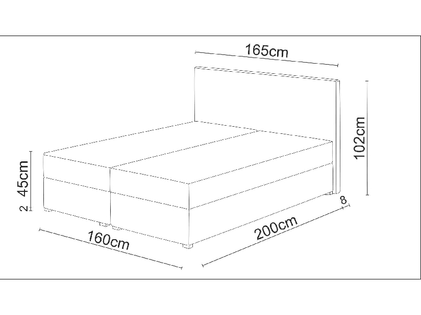 Manželská postel Boxspring 140 cm Fade 3 (černá) (s matrací a úložným prostorem)