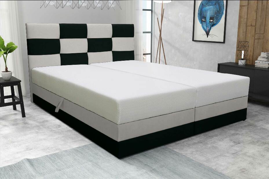 Manželská postel 180 cm Marion (s roštem a matrací)