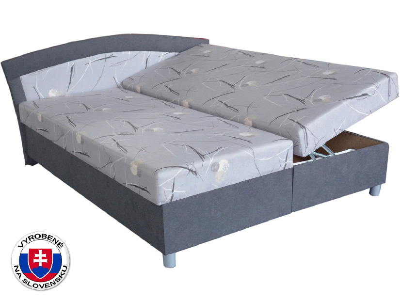 Manželská postel 180 cm Brinda (se 7-zónovou matrací standard)