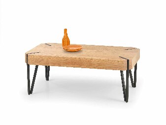 Konferenční stolek Emilia (dub zlatý + černá)
