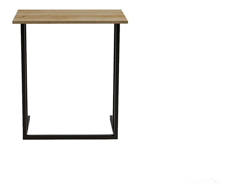  Příruční stolek Likosu (dub + černá)