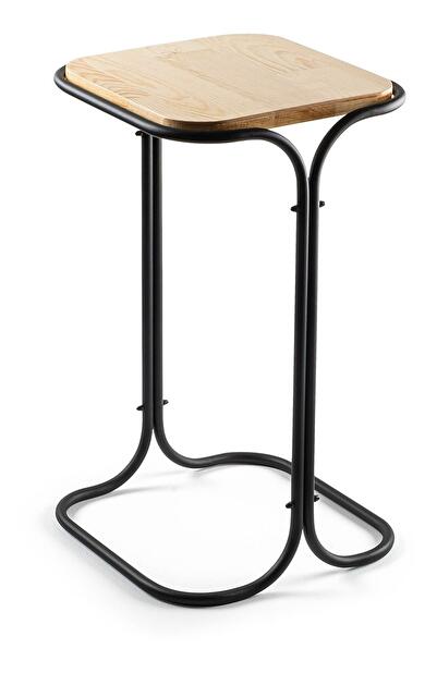 Konferenční stolek Museli 2 (černá + přírodní)