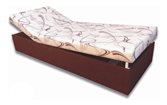 Jednolůžková postel (válenda) 80 cm Darcy (Tmavohnědá 40 + Sand 10) *výprodej