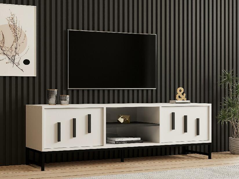  TV stolek/skříňka Nalasi (bílá)
