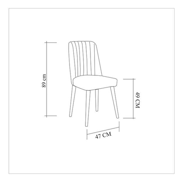  Jídelní židle Nitesu 1 (borovice atlantická + kámen)