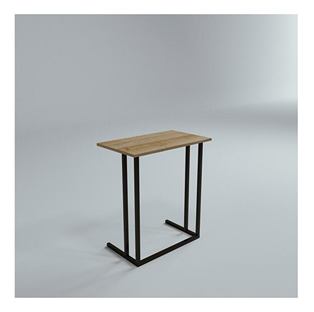  Příruční stolek Likosu (dub + černá)