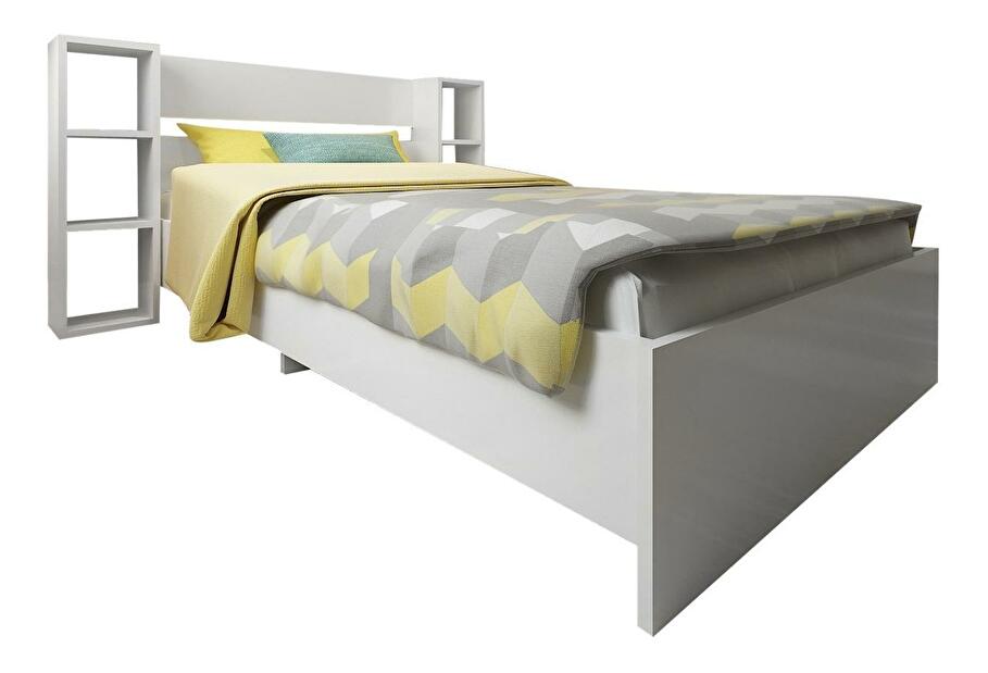 Jednolůžková postel 90 cm Kemedo (bílá) (s roštem)