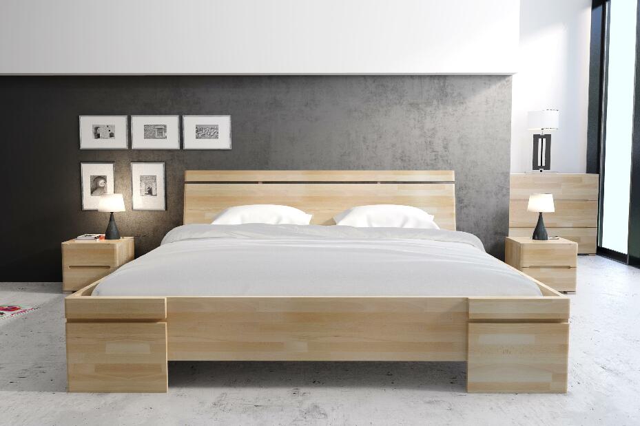 Jednolůžková postel 120 cm Naturlig Bavergen Maxi ST (buk) (s roštem a úl. prostorem)