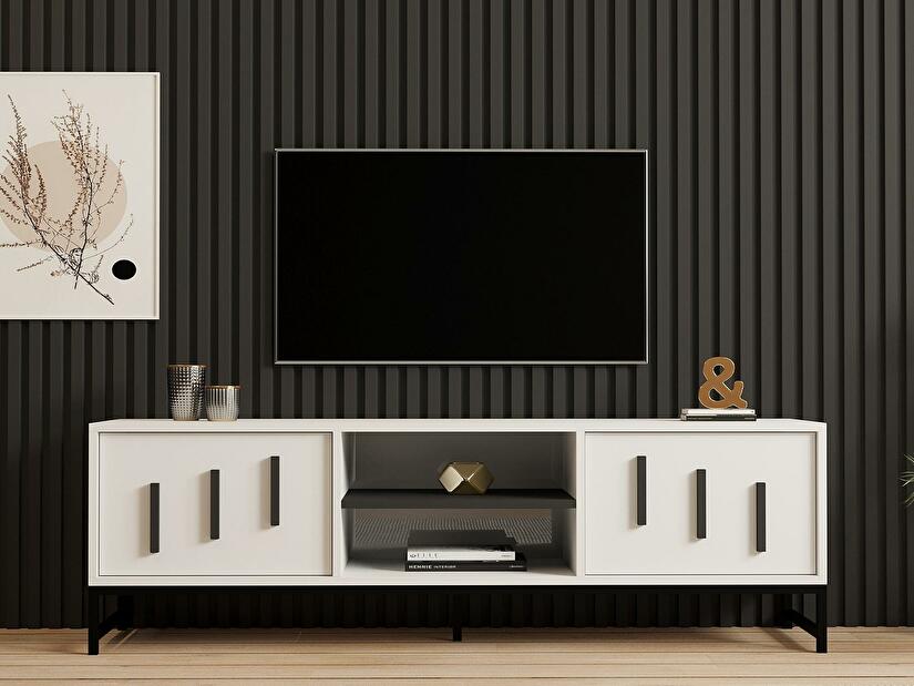  TV stolek/skříňka Nalasi (bílá)