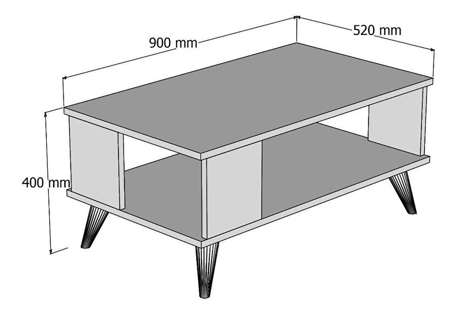  Konferenční stolek Mudipo 2 (bílá)