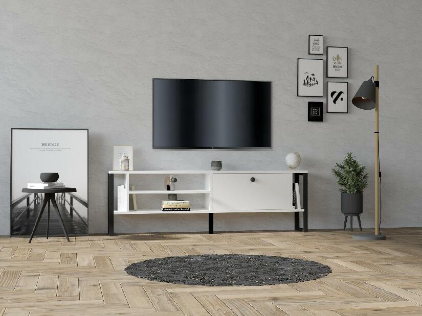  TV stolek/skříňka Vinese (bílá)