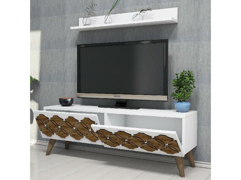  TV stolek/skříňka Lamutu (bílá)