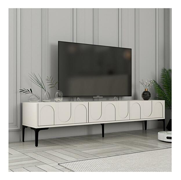  TV stolek/skříňka Bipemu 3 (krémová + černá)